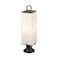 Z-Lite Sana 3 Light Outdoor Pier Mounted Fixture, Black & White Opal 593PHBR-553PM-BK - alternate 4